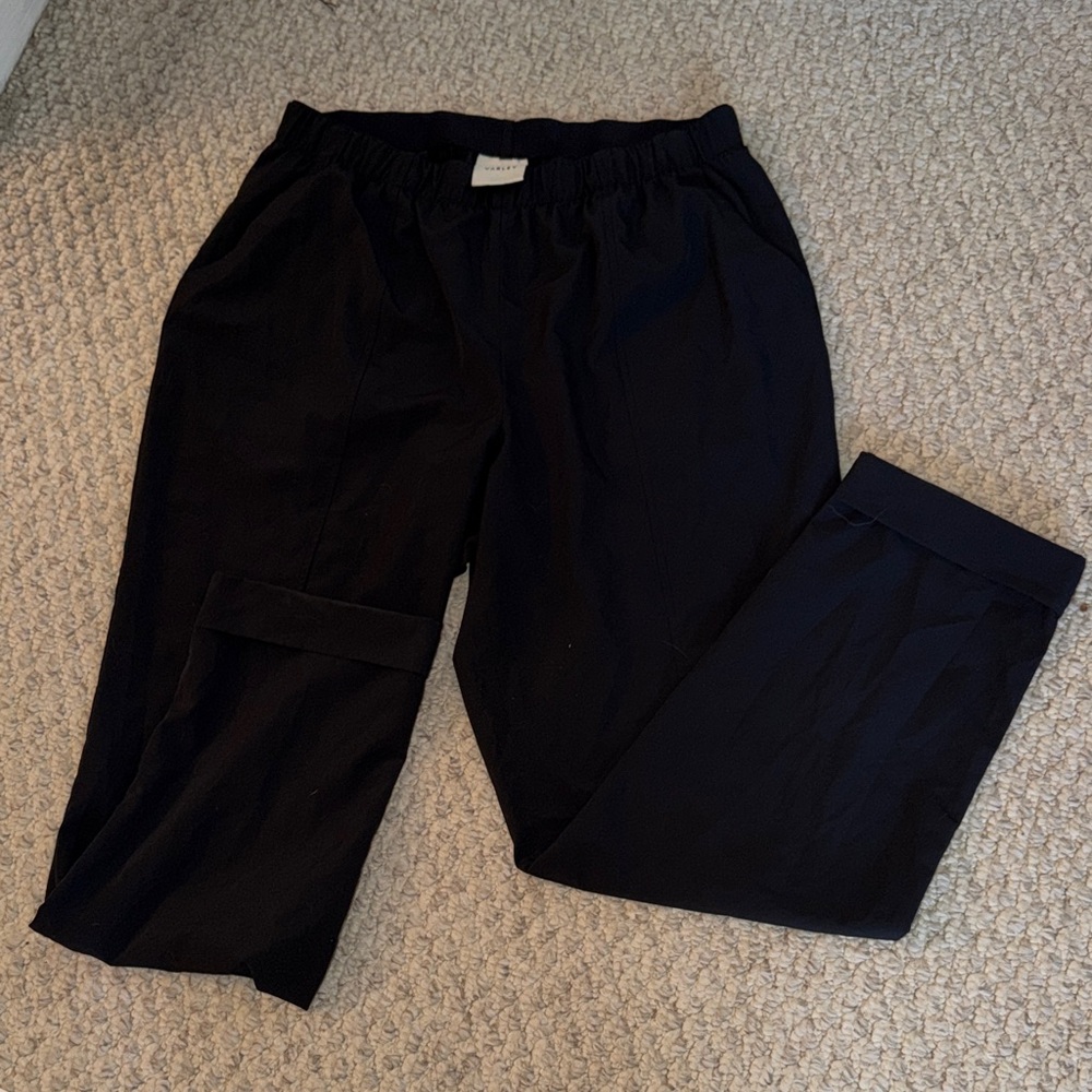 Varley Black Elastic Waistband Active Pants